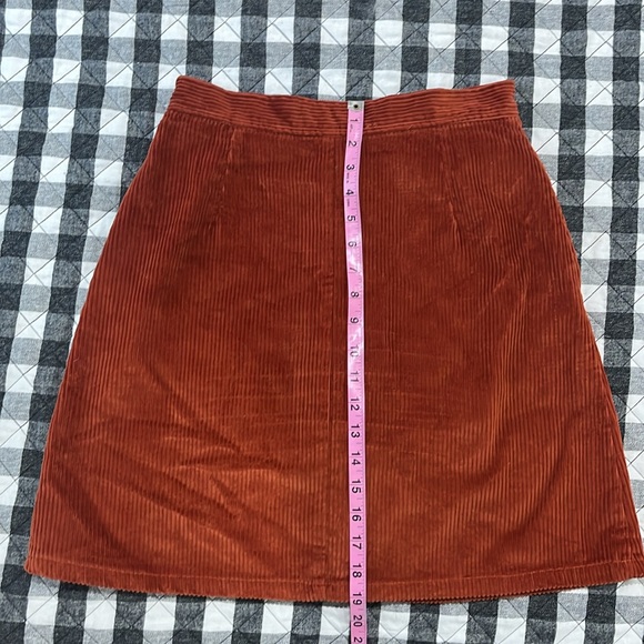 Vintage Ralph Lauren Corduroy Skirt in Rust - Picture 4 of 6